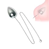 Stainless Steel Anal Beads Secure Chain Anal Plug for Training Sensory Play Metal Butt Plug Set for Beginners Advanced Users Anal Balls BDSM SM Fetish Anal Training Plug Adult Sex Toys（S