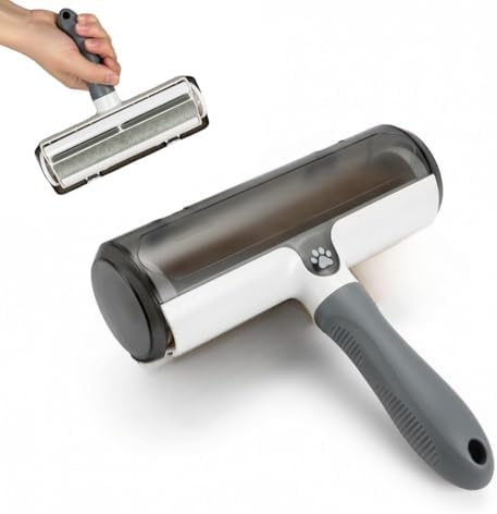 Reusable Pet Hair Remover Roller – Self-Cleaning Lint Brush with ...