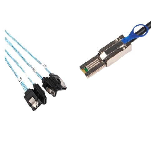 Cable adaptador MI-N SAS SFF-8088 a 4 SATA 1m miniatura 4