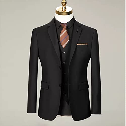 Men's Two-Button Suit Three-Piece Suit Groom Wedding Casual Professional Dress2