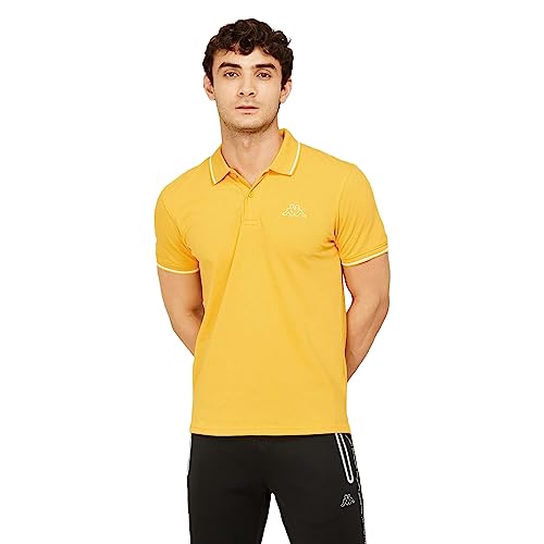 Image of Kappa Men Cotton Regular Fit Solid T Shirt