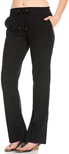 Me in California Women's Comfy High Waist Wide Leg Linen Pants with Pockets