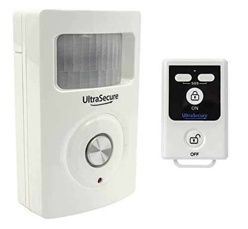 UltraSecure Wireless Shed Alarm, Wireless Remote Control, 130 Decibel Siren, Batteries Supplied, UK Support