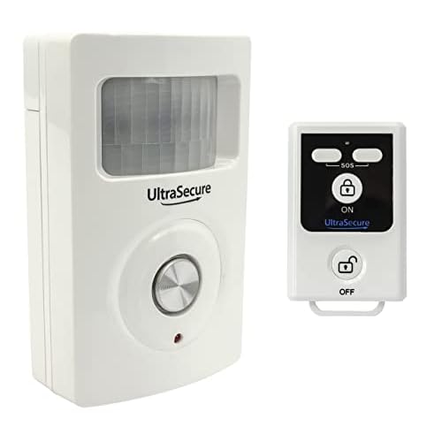 Wireless Shed Alarm, Wireless Remote Control, 130 Decibel Siren, Batteries Supplied, UK Support