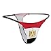 Zakqeik Women's Low Rise Micro T-Back Egyptian Flag Thong,Fashion Ladies Underwear Panties for Women Girls S