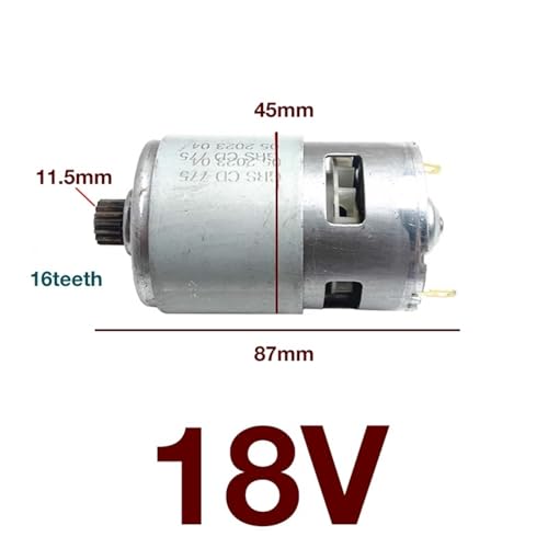 Moteur de perceuse électrique 18v haute performance avec pignon 16 dents