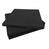 Pannello in Fibra di Poliestere adesivo Fonoisolante Fonoassorbente Nero (Misura - 100 x 50 x 3 cm)
