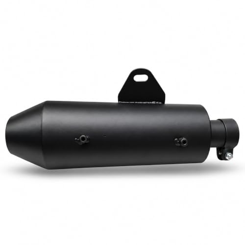 R.J.VON Store RJVON Black Exhaust Muffler for Royal Enfield Hunter 350 - Image 3