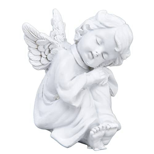 Estatua de Querubín Blanco para Decoración