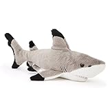 Zappi Co Requin de mer à Pointe Noire Peluche pour Enfants Jouet en Peluche 33-35cm Collection d'animaux Safari Peluche Nouveau Né Enfant Premier Enfant