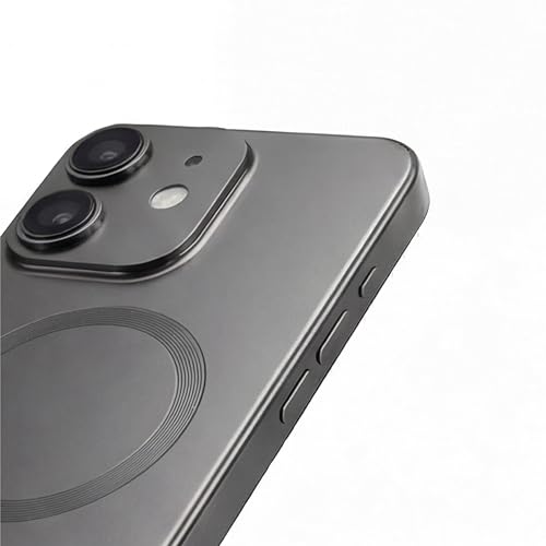Image of amazon basics Premium Mag-Safe Case for iPhone 12 | Shockproof & Anti-Scratch Cover | Soft Silicone with Wireless Charging | Camera Lens Guard - Gray