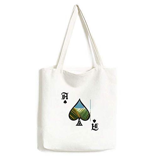 Sac à main feuilles de poker bleu ciel pour vos sorties en ville
