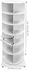 Zapatero giratorio, torre zapatera de niveles giratorios, organizador de zapatos giratorio de pie libre 360° tipo Lazy Susan para entrada, sala (6 niveles/blanco/23.62 * 23.62 * 56.2 pulgadas) 6