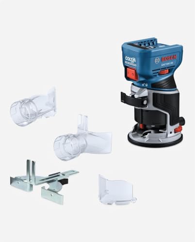 BOSCH GKF18V-25N Brushless Colt™ Palm Router da 18 V, potenza e precisione senza fili per progetti di lavorazione del legno, include sistema di aspirazione della polvere e controllo della velocità - 12