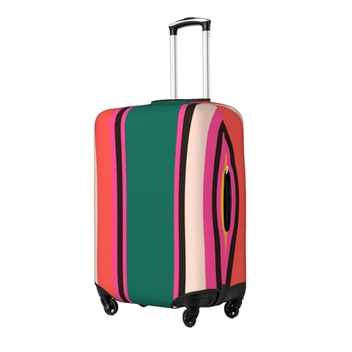Vertical Stripes Luggage Cover Washable Elasticated Luggage Covers for Suitcase TSA Approved Stylish Scratch Resistant Luggage Case Protector2