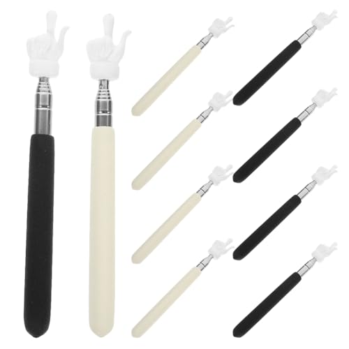 JECOMPRIS ステンレススチール製教師用ポインタースティック 伸縮式ハンドポインター 教室用 インタラクティブ学習 ホワイトボードプレゼンテーション用 10個