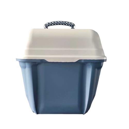 Lettiera Gatto Chiusa Grande, Lettiera Chiusa Con 2Ciotole,Paletta E Tappetino, Colore Casuale 66X49X50CM Xxl - 4