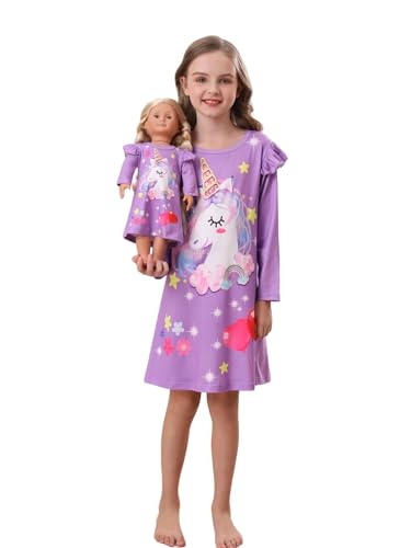 Bow Dream Girls Dress Kids Clothes and Matching American Girl Doll Clothes