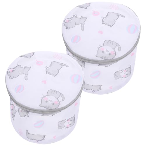 SUPVOX Sacchetti per Lavaggio della Biancheria Intima a Rete 2 Pezzi, Sacchetto per Bucato Delicato in Poliestere Traspirante, Protezione Reggiseni e Capi Piccoli, per Lavatrice e