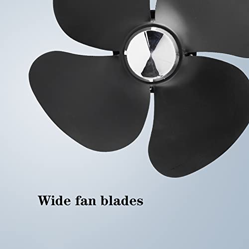 Ventilador de extracción para cocina ventilador de ventilación con persiana metálica y red protectora, 10 pulgadas, 4 aspas miniatura 4