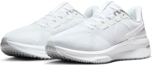 Nike Tênis masculino Air Zoom Structure 25, Platina branca pura