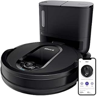 Shark IQ App-Controlled Self-Emptying Robot Vacuum, RV100AE/UR1000SR - Black (Renewed)