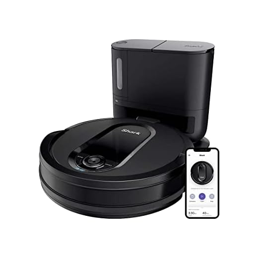 Shark IQ App-Controlled Self-Emptying Robot Vacuum, RV100AE/UR1000SR - Black (Renewed)