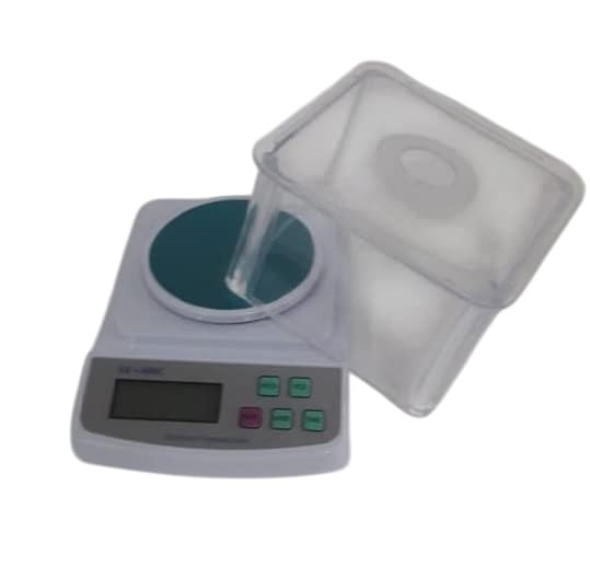 AI-Digital Balance 300gm L.C. 0.01gm 10mg/for Science Laboratory School/Kitchen Balance/With Back light LCD Display and sensors/Weighing machine with Adapter/Laboratory and scientific product