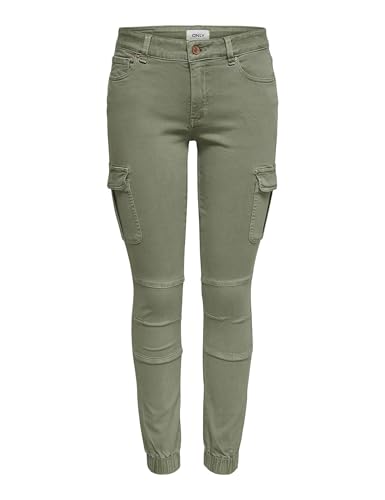 Only Mujer Onlmissouri Reg Ankl Cargo Pant Pnt Noos Pantalones Not Applicable, Verde (Oil Green Oil Green), Talla Única (Talla del Fabricante: 42)