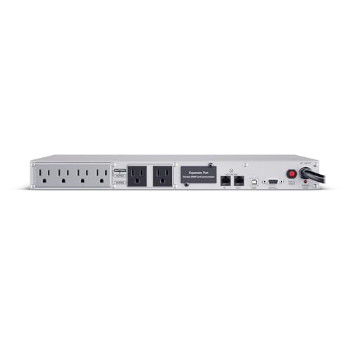 Image of CyberPower CP1000PFCRM1U PFC Sinewave UPS Battery Backup | 1000VA /600W, 6 Outlets, AVR, 1U Rackmount, UL Certified