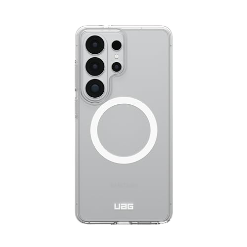 Image of Urban Armor Gear UAG for Galaxy S26 Ultra 5G Case, Scout Clear - Compatible with Magnetic Charging Transparent Rugged Military Drop Tested Protective Cover - Ice /White
