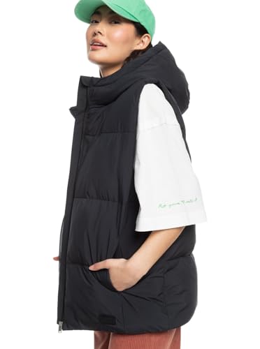 Roxy Bright Side Chaqueta para Mujer acolchada, cazadora larga de invierno con capucha 5