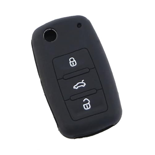 Funda llave para VW Scirocco y EOS con acabado elegante para mando protector de 3 botones 2