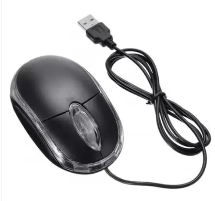 Image of Wired USB Mouse, for PC /Mac /Laptop - Black