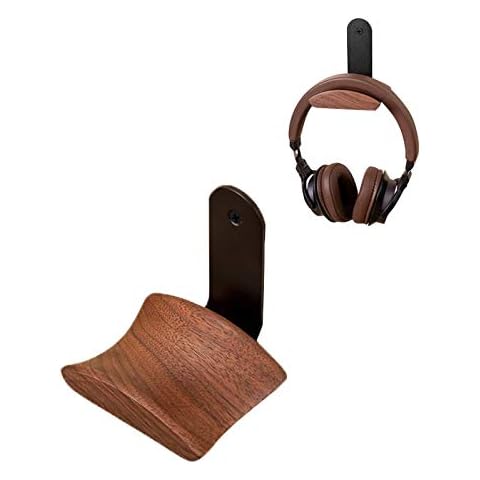 Support Casque GGF en Métal et Noyer Cover