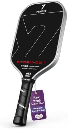 YVmove 16mm Kevlar T700 Carbon Fiber Pickleball Paddle, USAPA App...