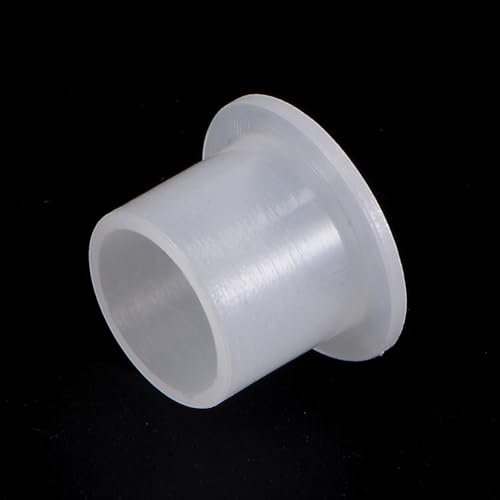 Kozelo 4 Stück Nylon-Flanschbuchsen [10,1mm Bohrung x 12mm Außendurchmesser x 11mm Länge] Nylon-Kunststoffbuchsen für Welle, weiß