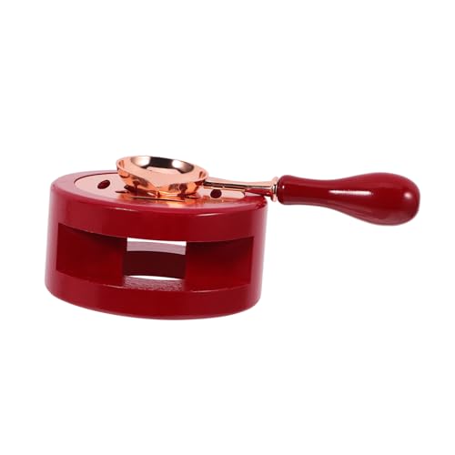 Housoutil 1Juego Kit Cera Con Calentador Herramienta Multiusos Para Sellar Invitaciones Cartas y Manualidades Con Vintage