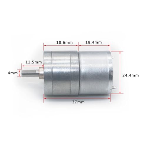 Moteur à engrenages 12V 25GA310 robuste pour les mécanismes de précision
