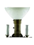 Upgradelights Ten Inch Glass Floor Lamp Reflector Shade with 3 Way Mogal Bulb