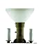 Upgradelights Ten Inch Glass Floor Lamp Reflector Shade with 3 Way Mogal Bulb