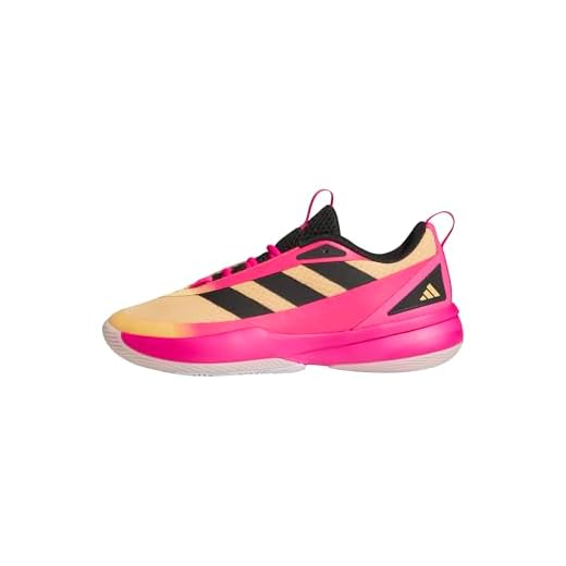 adidas Unisex Adulto Front Court Shoes, Hazy Orange/Core Black/Shock Pink, 42 EU