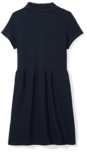 Amazon Essentials Girl's Short-Sleeve Polo Dress, Navy, XS (4-5)