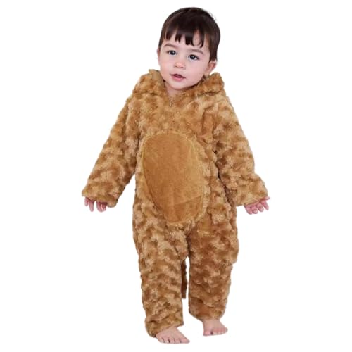 Costume de chien pour tout-petit à manches longues vêtement de fête facile à enfiler