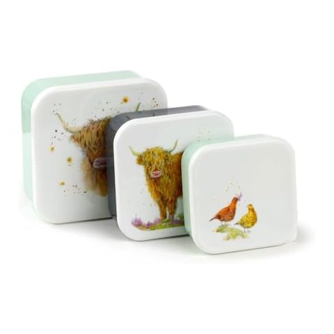 Puckator Highland Coo Cow Lunch Box Set Cover