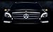IHEX Auto Xenon White LED Emblem for Mercedes Benz W204 C-Class, X204 GLK-Class, Front Car Grille Badge, Illuminated Logo Hood Star DRL