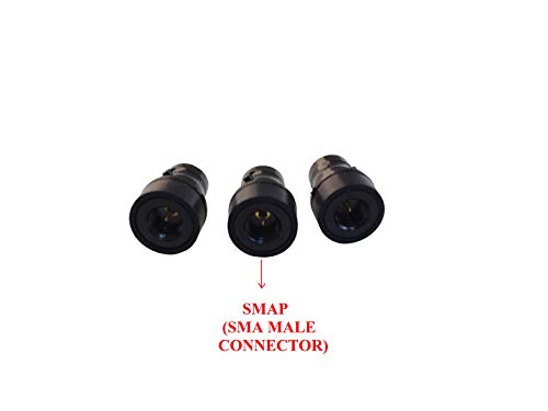 Adaptador BNC hembra a SMA macho, pack 3 unidades miniatura 6