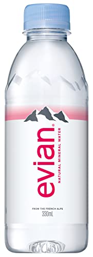 伊藤園 evian 硬水 ミネラルウォーター ペットボトル 330ml×24本