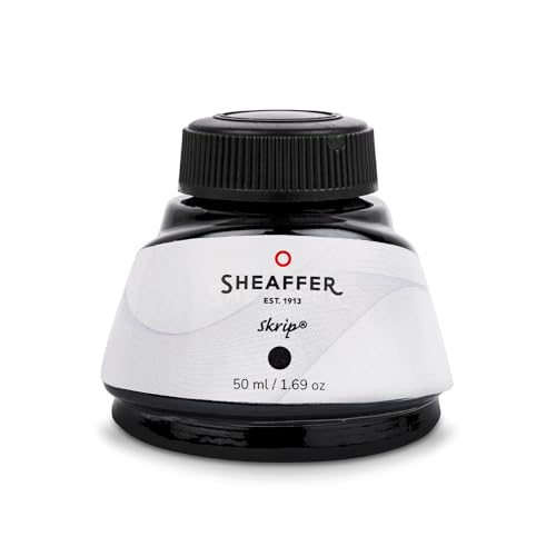 黒いインクボトル メタルキャップ付き Amazon | SHEAFFER シェーファー ボトルインク ブラック 94231