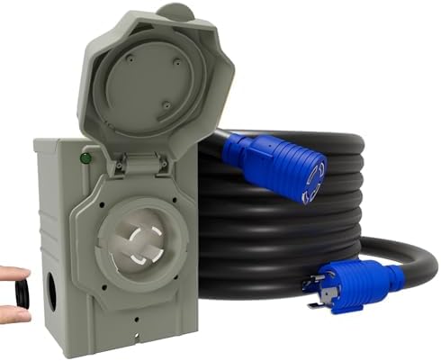 Nema 14-50 Flanged Inlet, 50a, 120/240v 50AMP 15FT Generator Cord With ...